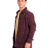 Chaqueta Casual Unisex HERITAGE UNIFORM TWILL SHIRT JACKET Burdeo CAT