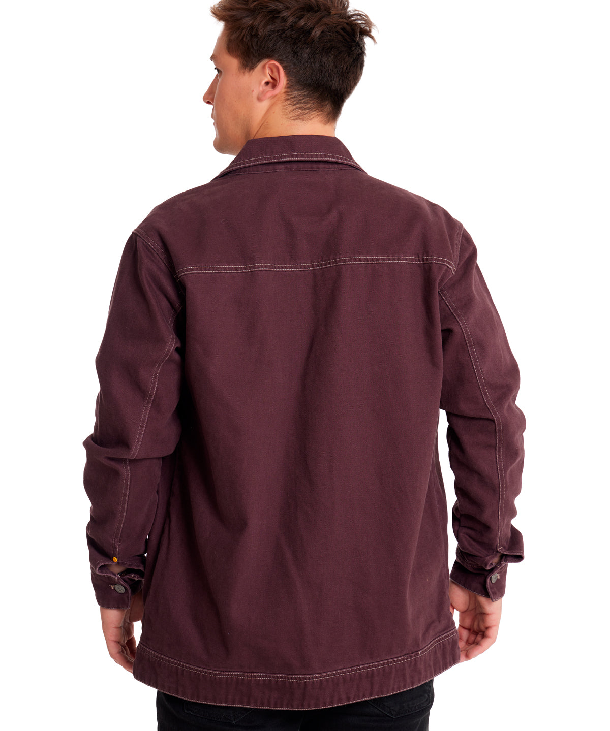 Chaqueta Casual Unisex HERITAGE UNIFORM TWILL SHIRT JACKET Burdeo CAT