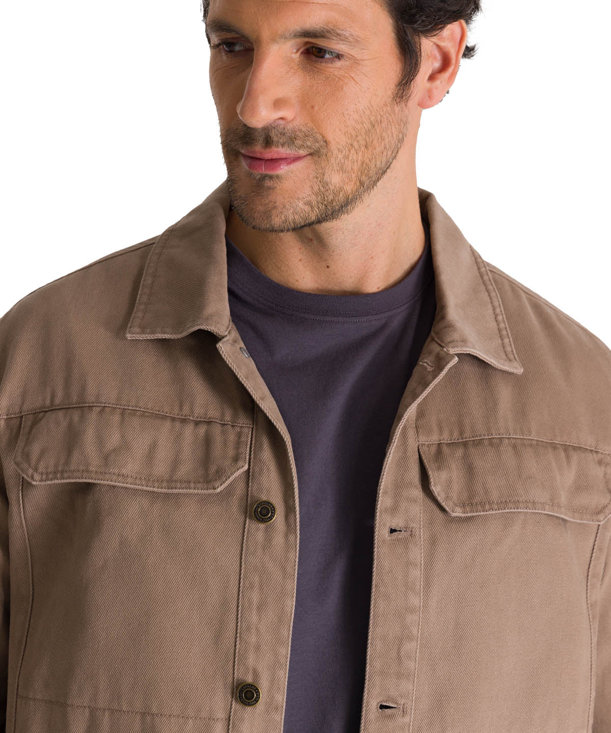 Chaqueta Twill Hombre Heritage Uniform Café Claro CAT