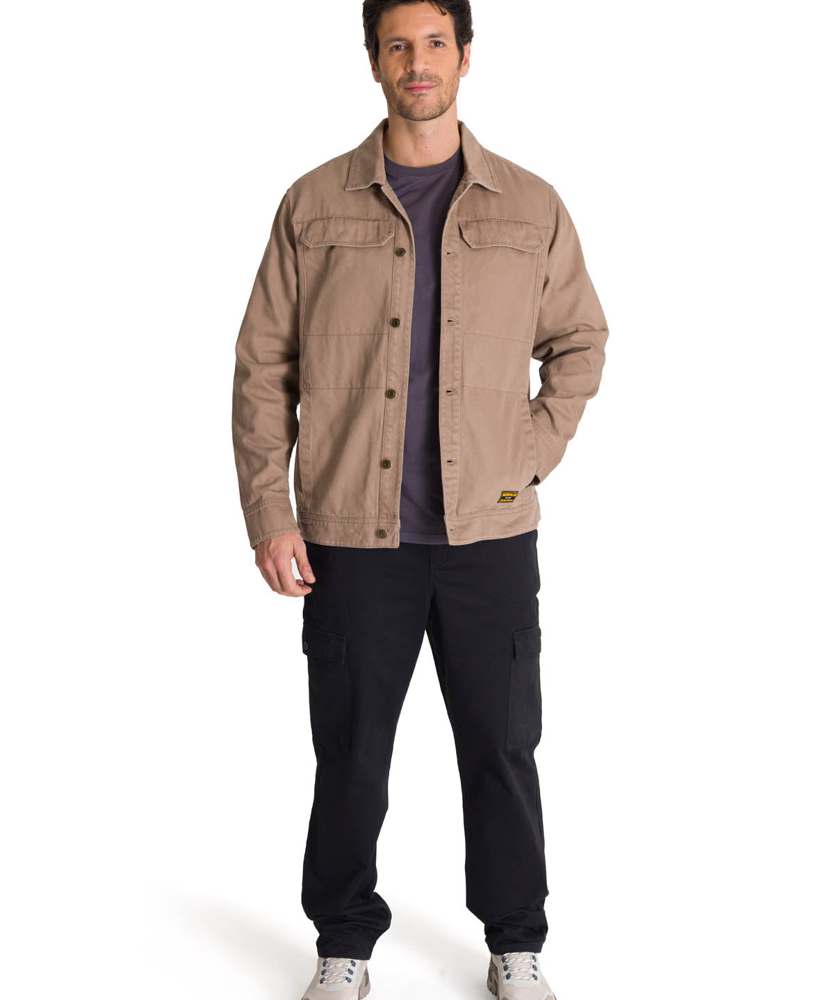 Chaqueta Twill Hombre Heritage Uniform Café Claro CAT