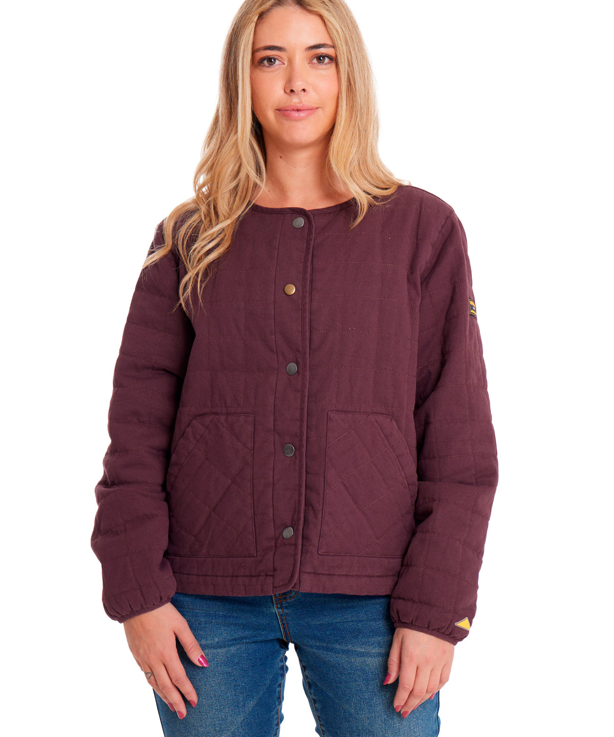 Chaqueta Casual Mujer HERITAGE UNIFORM LIGHTWEIGHT QUILTED JACKET Burdeo CAT