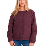 Chaqueta Casual Mujer HERITAGE UNIFORM LIGHTWEIGHT QUILTED JACKET Burdeo CAT