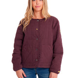 Chaqueta Casual Mujer HERITAGE UNIFORM LIGHTWEIGHT QUILTED JACKET Burdeo CAT