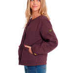 Chaqueta Casual Mujer HERITAGE UNIFORM LIGHTWEIGHT QUILTED JACKET Burdeo CAT