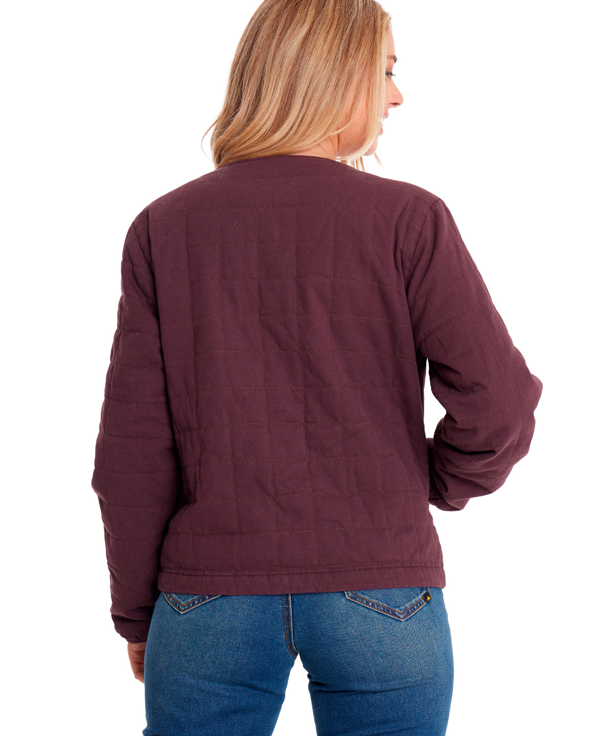 Chaqueta Casual Mujer HERITAGE UNIFORM LIGHTWEIGHT QUILTED JACKET Burdeo CAT