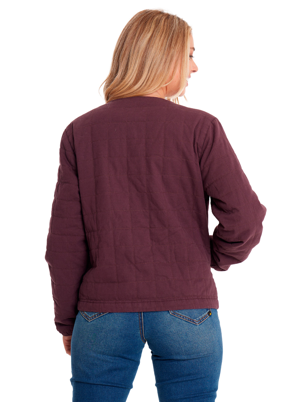 Chaqueta Casual Mujer HERITAGE UNIFORM LIGHTWEIGHT QUILTED JACKET Burdeo CAT