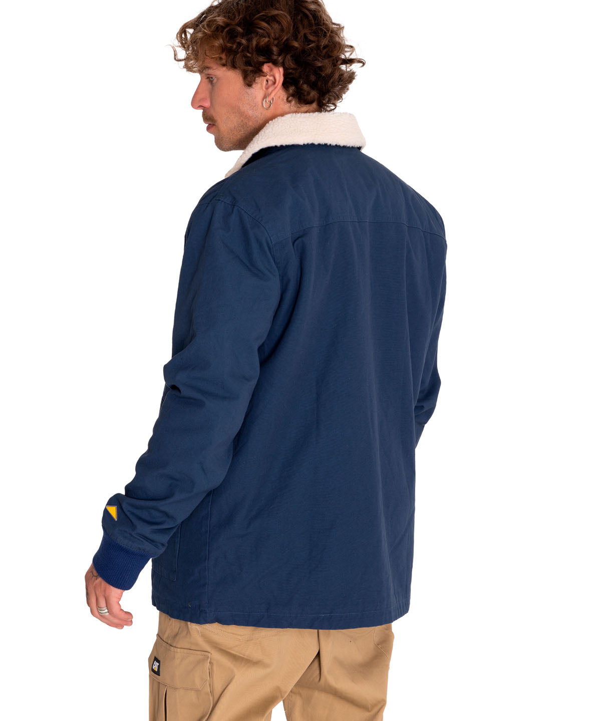 Chaqueta Casual Hombre Sherpa Lined Chore Jacket Azul Cat