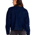Chaqueta Denim Mujer Denim Plaid-Lined Jacket Azul Cat