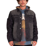 Chaqueta Casual Hombre Flannel Lined Denim Jacket Gris Cat