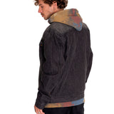 Chaqueta Casual Hombre Flannel Lined Denim Jacket Gris Cat