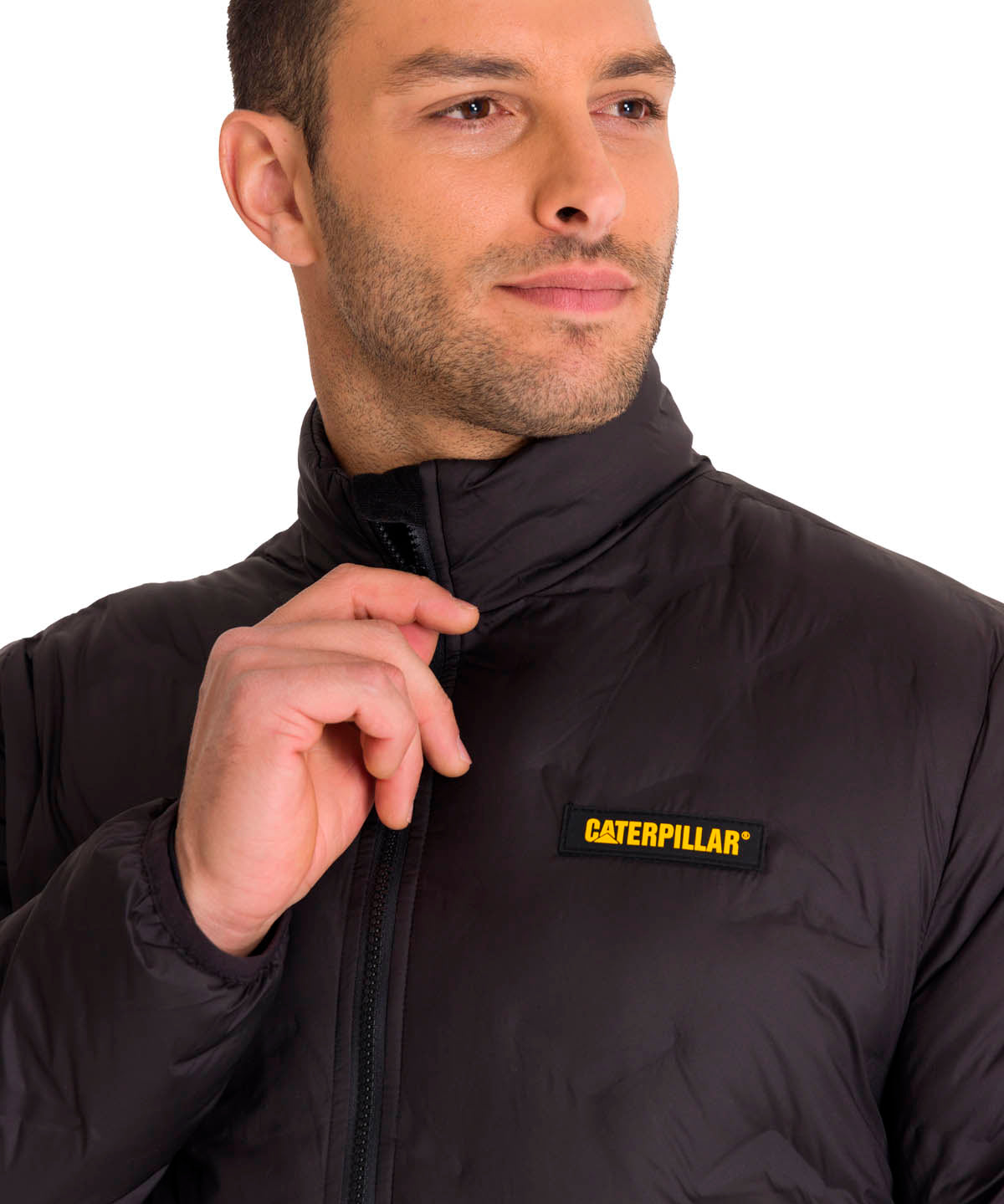 Parka Manga Larga Hombre Bonded Medium Weight Insulated Negra Cat