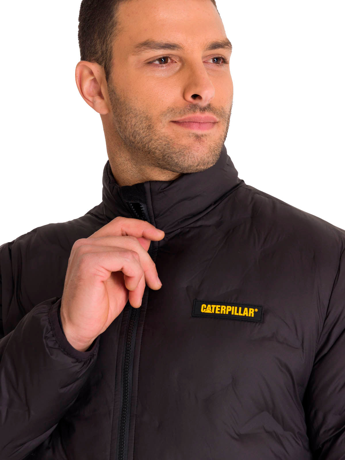 Parka Manga Larga Hombre Bonded Medium Weight Insulated Negra Cat