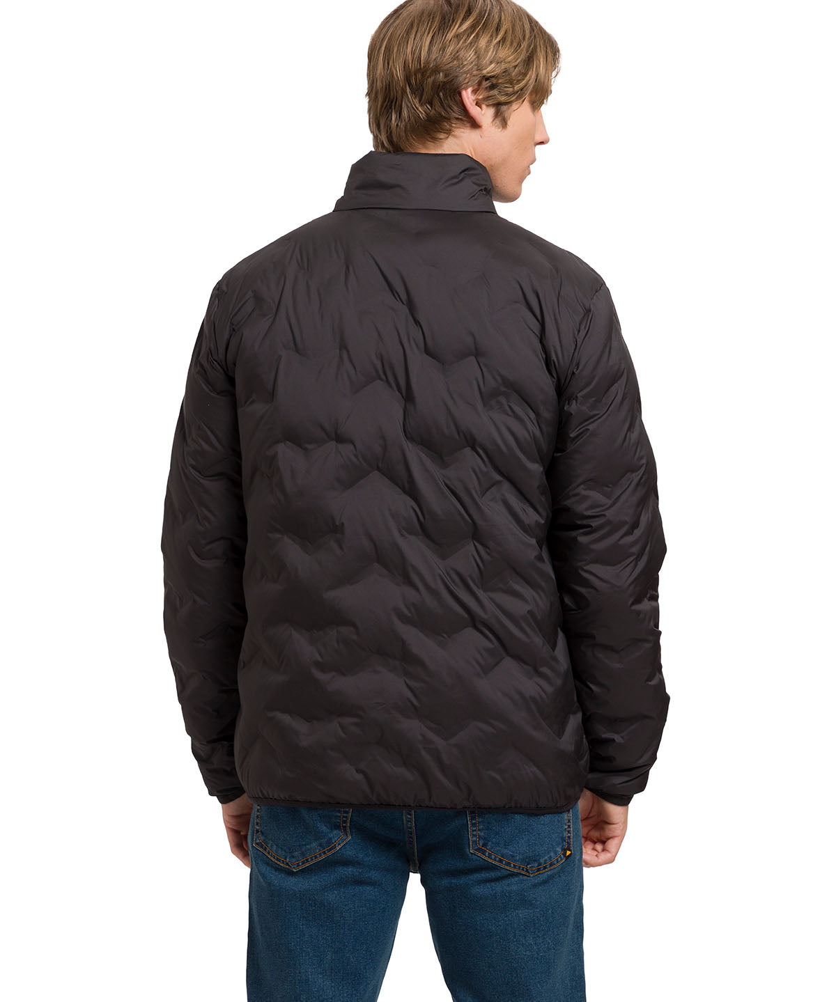 Parka Manga Larga Hombre Bonded Medium Weight Insulated Negra Cat