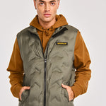 Chaqueta Sin manga Casual Hombre BONDED MEDIUM WEIGHT INSULATED VEST Gris CAT