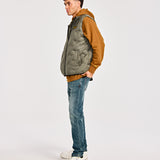 Chaqueta Sin manga Casual Hombre BONDED MEDIUM WEIGHT INSULATED VEST Gris CAT