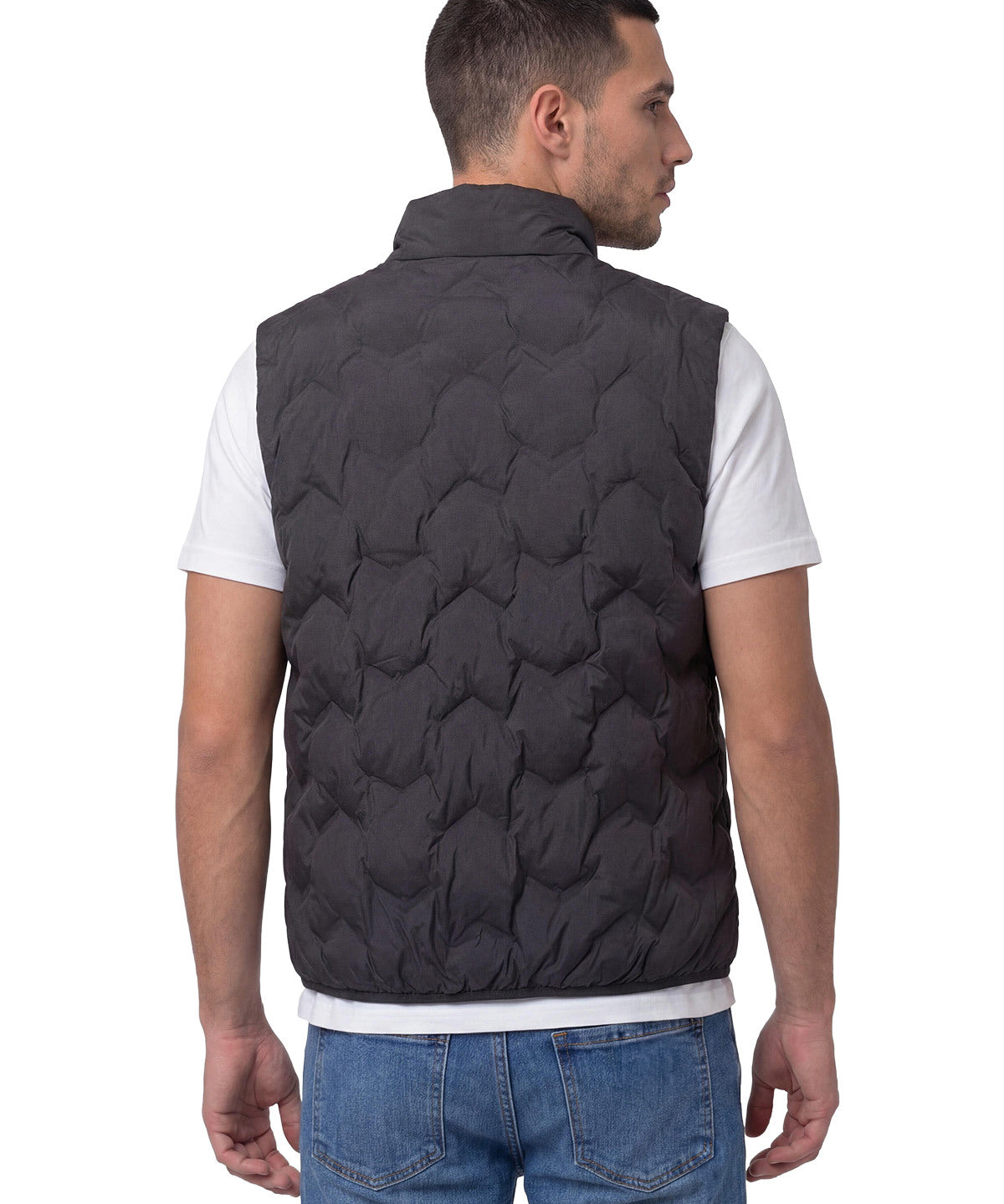 Parka sin mangas Hombre CAT Bonded Medium Weight Negra