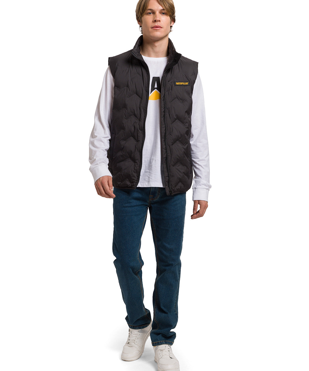 Parka sin mangas Hombre CAT Bonded Medium Weight Negra CAT