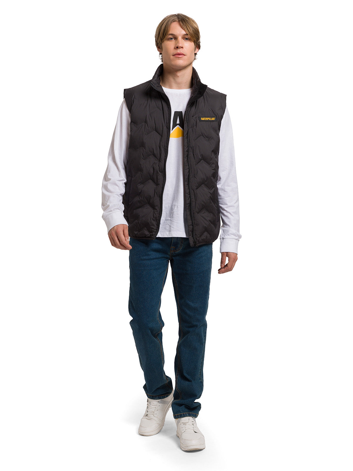 Parka sin mangas Hombre CAT Bonded Medium Weight Negra CAT