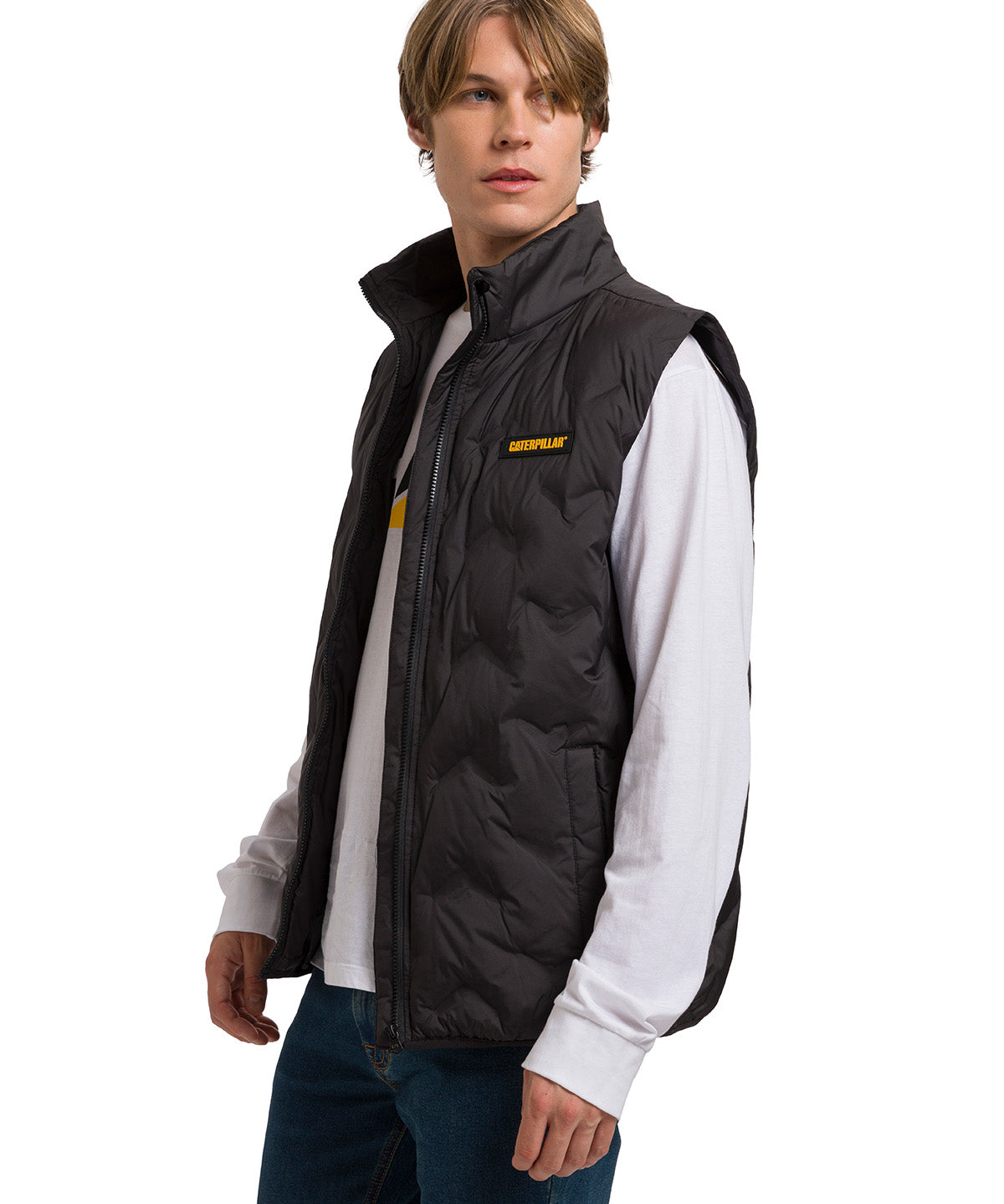 Parka sin mangas Hombre CAT Bonded Medium Weight Negra CAT
