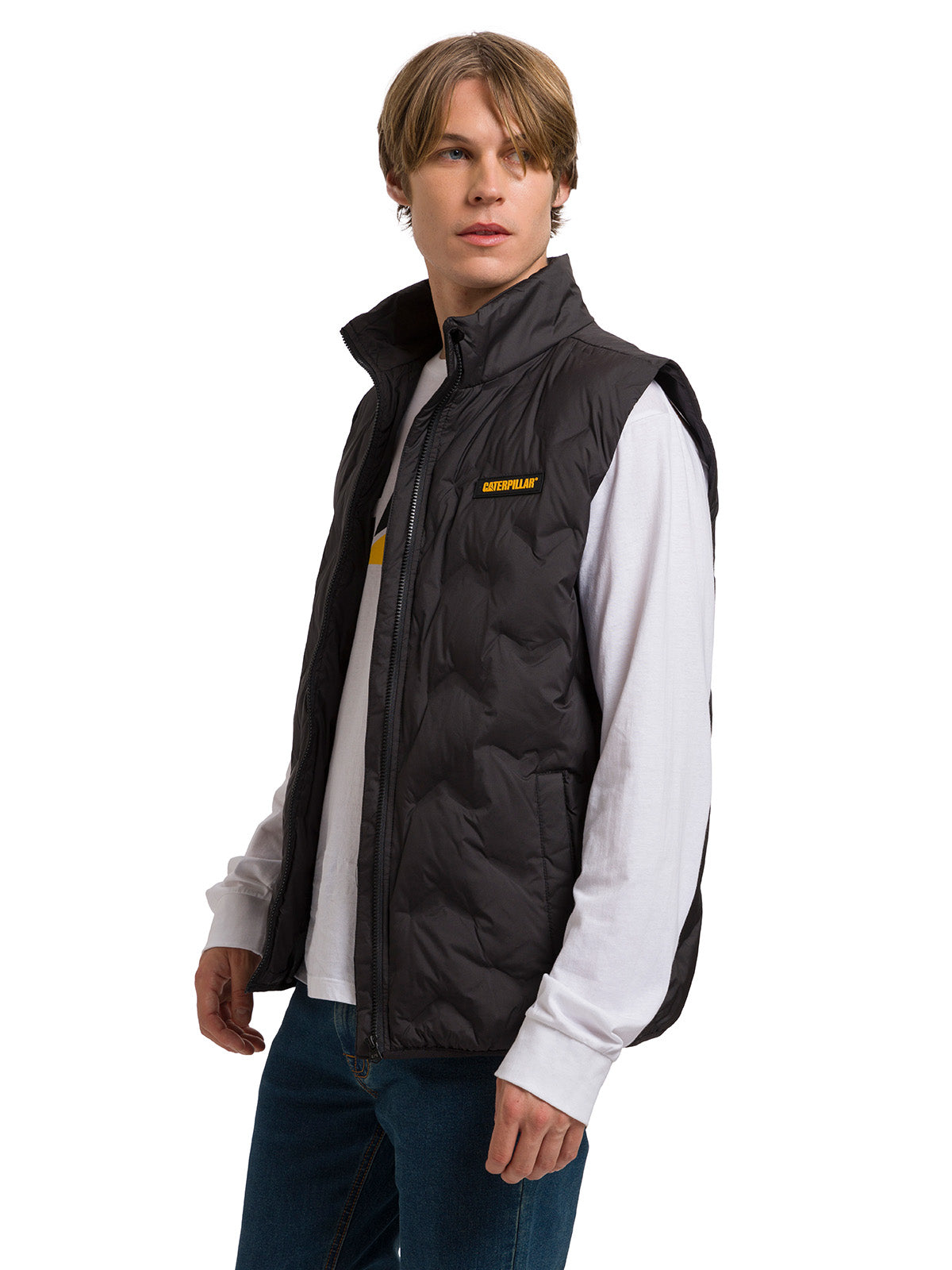 Parka sin mangas Hombre CAT Bonded Medium Weight Negra CAT