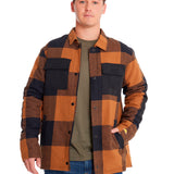 Chaqueta Casual Hombre FLANNEL SNAP FRONT LIGHTWEIGHT INSULATED JACKET Café CAT