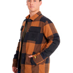 Chaqueta Casual Hombre FLANNEL SNAP FRONT LIGHTWEIGHT INSULATED JACKET Café CAT