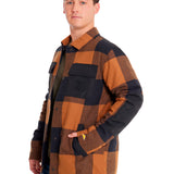 Chaqueta Casual Hombre FLANNEL SNAP FRONT LIGHTWEIGHT INSULATED JACKET Café CAT