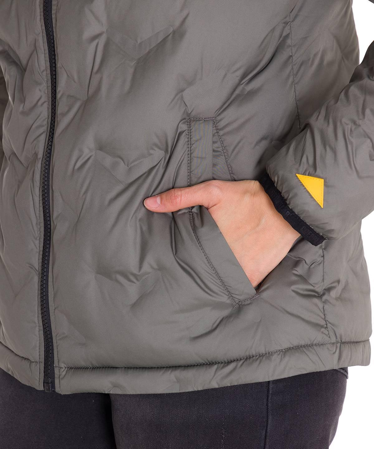 Parka Manga Larga Mujer W Bonded Medium Weight Insulated Gris Cat