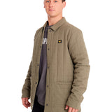 Chaqueta Casual Hombre QUILTED FLANNEL SNAP FRONT LIGHTWEIGHT INSULATED JACKET Verde CAT