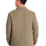 Chaqueta Casual Hombre QUILTED FLANNEL SNAP FRONT LIGHTWEIGHT INSULATED JACKET Verde CAT