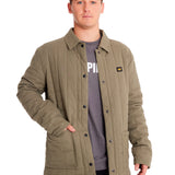 Chaqueta Casual Hombre QUILTED FLANNEL SNAP FRONT LIGHTWEIGHT INSULATED JACKET Verde CAT