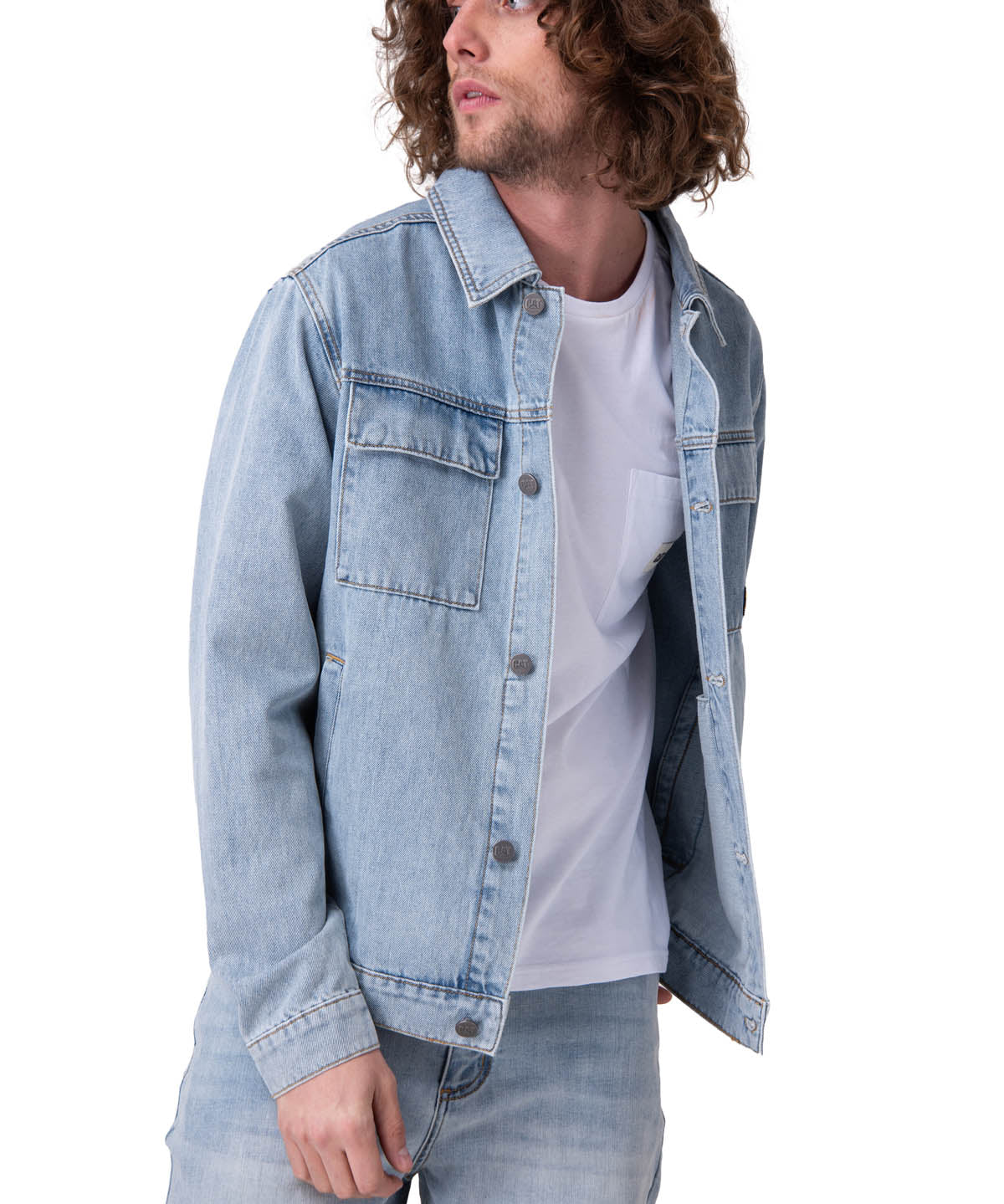 Chaqueta Hombre Denim Work Jacket Azul