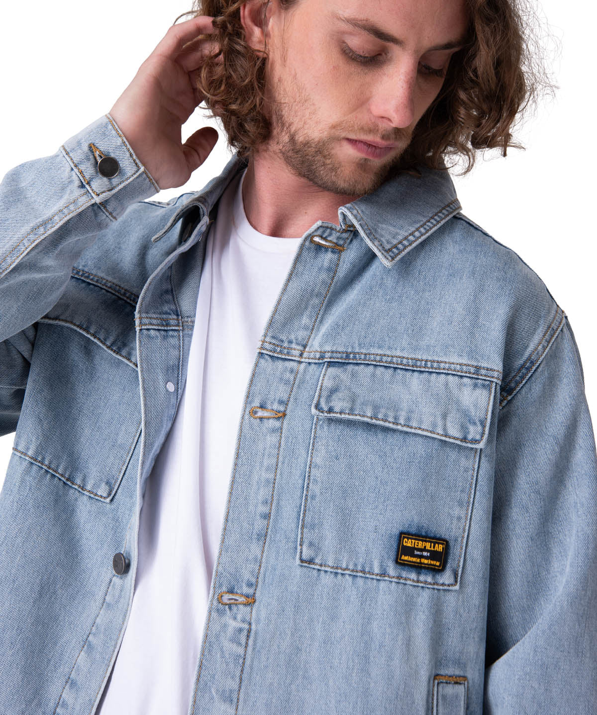 Chaqueta Hombre Denim Work Jacket Azul