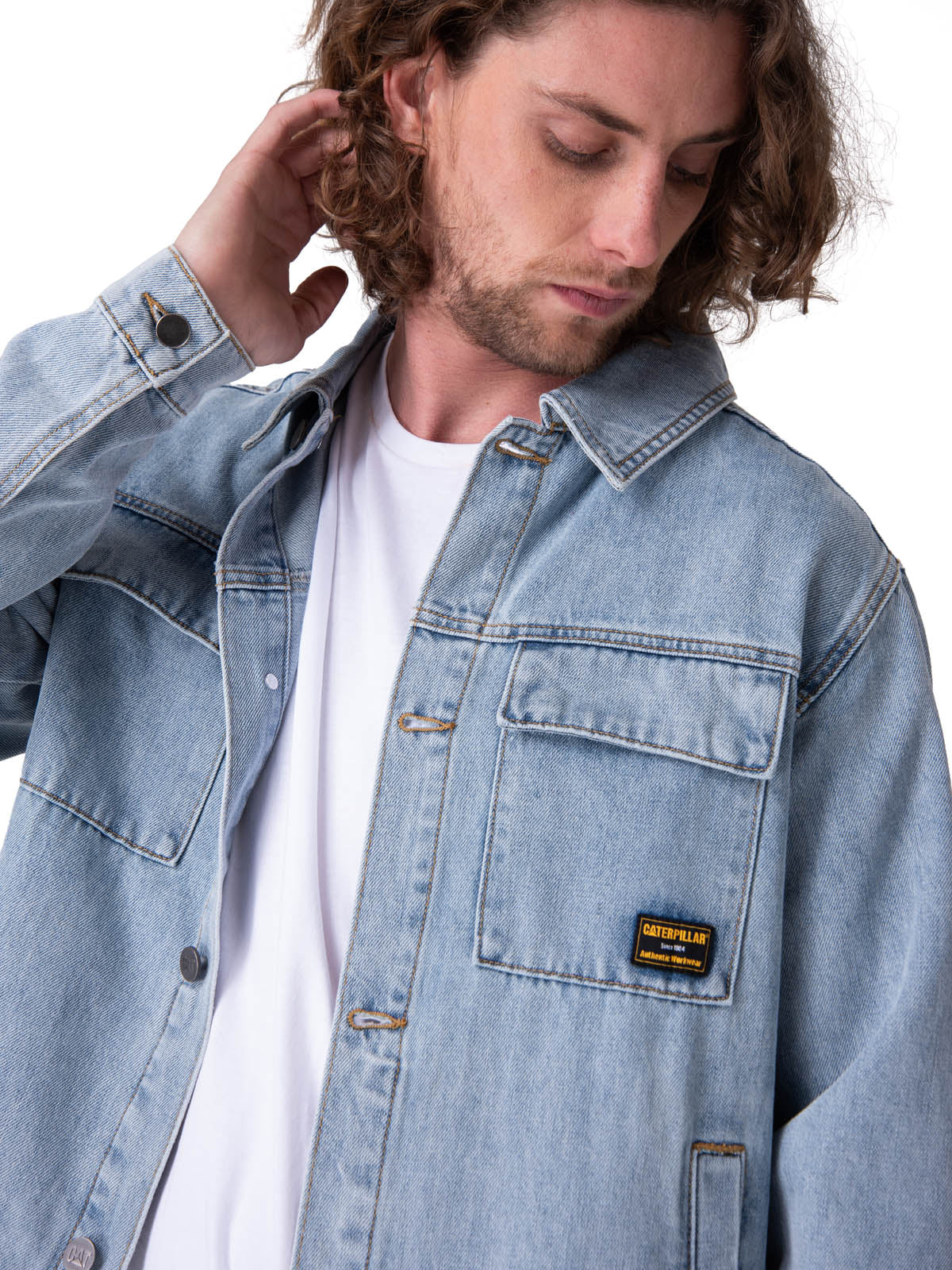 Chaqueta Hombre Denim Work Jacket Azul