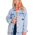 Chaqueta Casual Unisex DENIM WORK JACKET Azul claro CAT