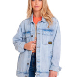Chaqueta Casual Unisex DENIM WORK JACKET Azul claro CAT