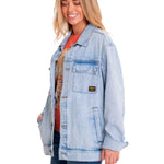 Chaqueta Casual Unisex DENIM WORK JACKET Azul claro CAT