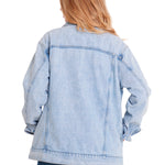 Chaqueta Casual Unisex DENIM WORK JACKET Azul claro CAT