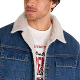 Chaqueta Manga Larga Unisex Sherpa Lined Work Denim Cat