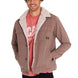 Chaqueta Manga Larga Unisex Sherpa Lined Work Taupe Cat