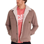 Chaqueta Manga Larga Unisex Sherpa Lined Work Taupe Cat