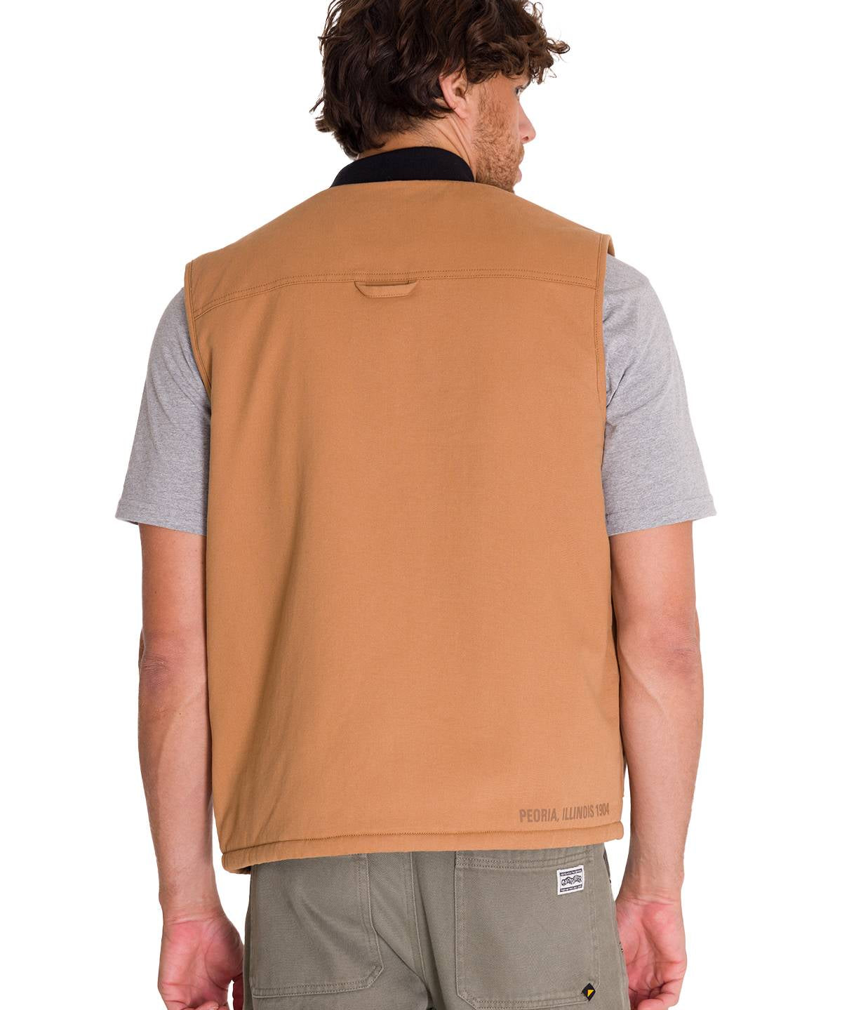 Chaqueta Sin Mangas Hombre UTILITY SHERPA LINED VEST Café Cat