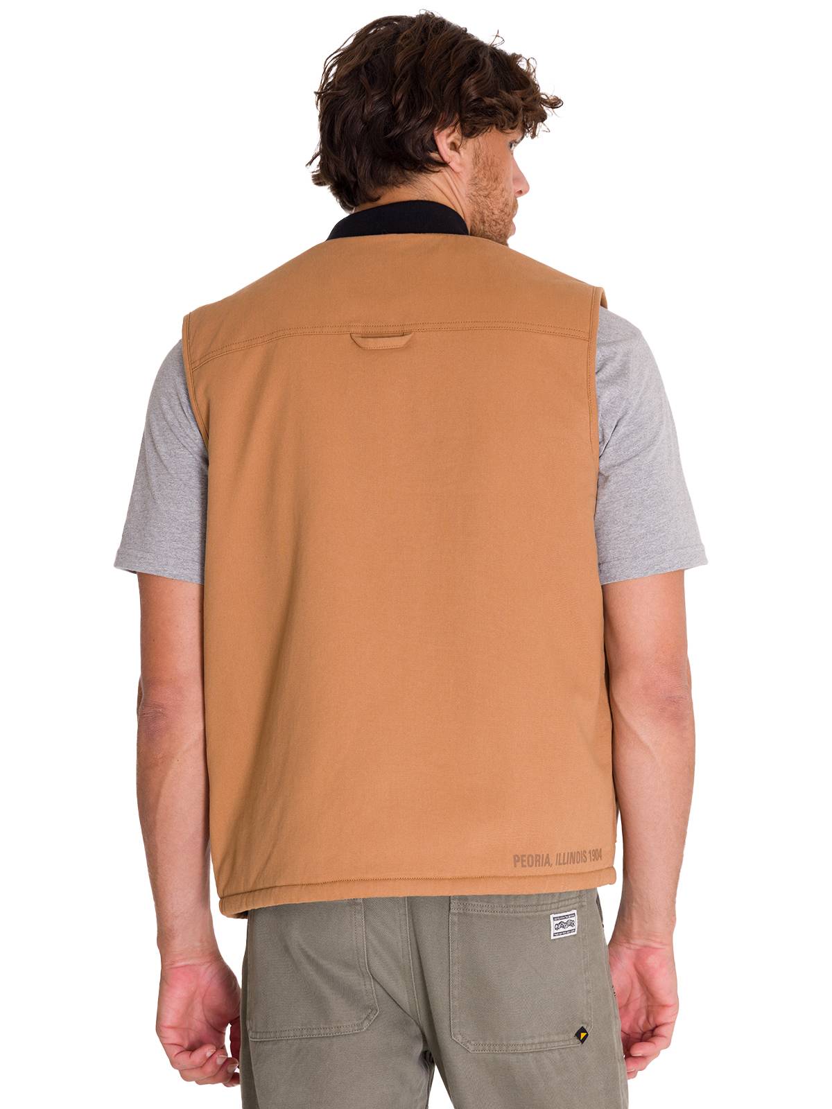 Chaqueta Sin Mangas Hombre UTILITY SHERPA LINED VEST Café Cat