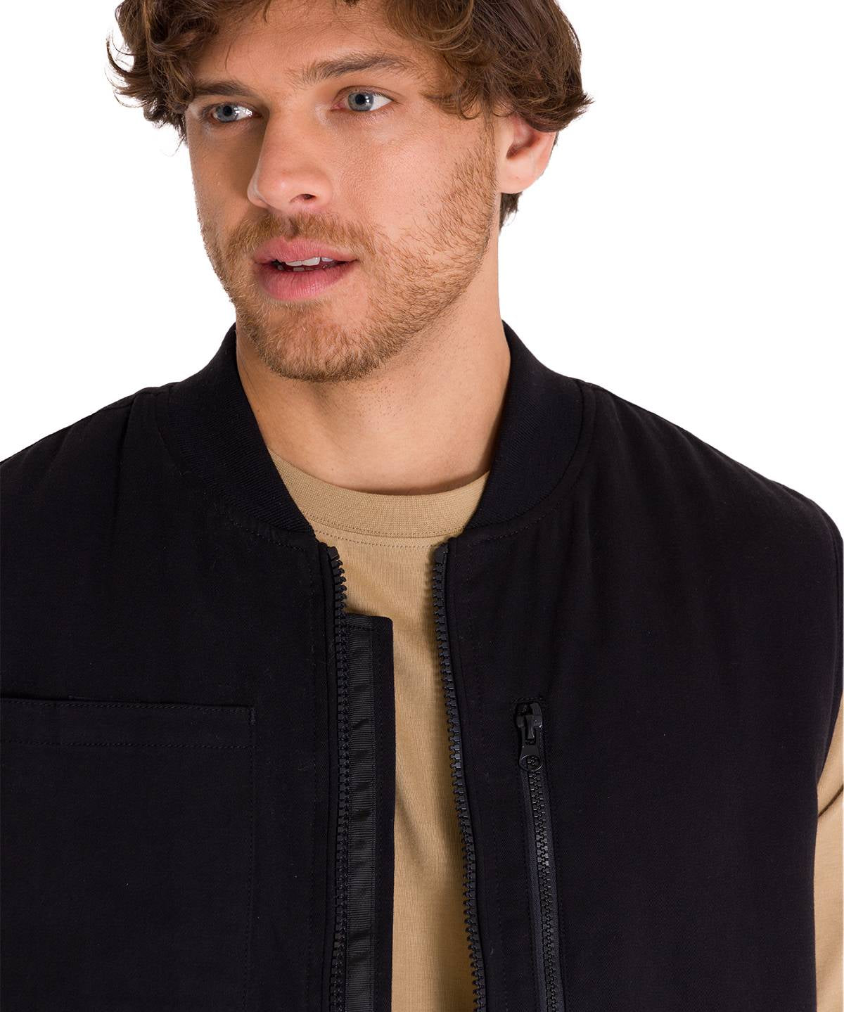 Chaqueta Sin Mangas Hombre UTILITY SHERPA LINED VEST Negra Cat