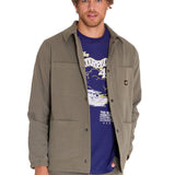 Chaqueta Manga Larga Hombre SNAP FRONT COACH Oliva Cat
