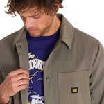 Chaqueta Manga Larga Hombre SNAP FRONT COACH Oliva Cat