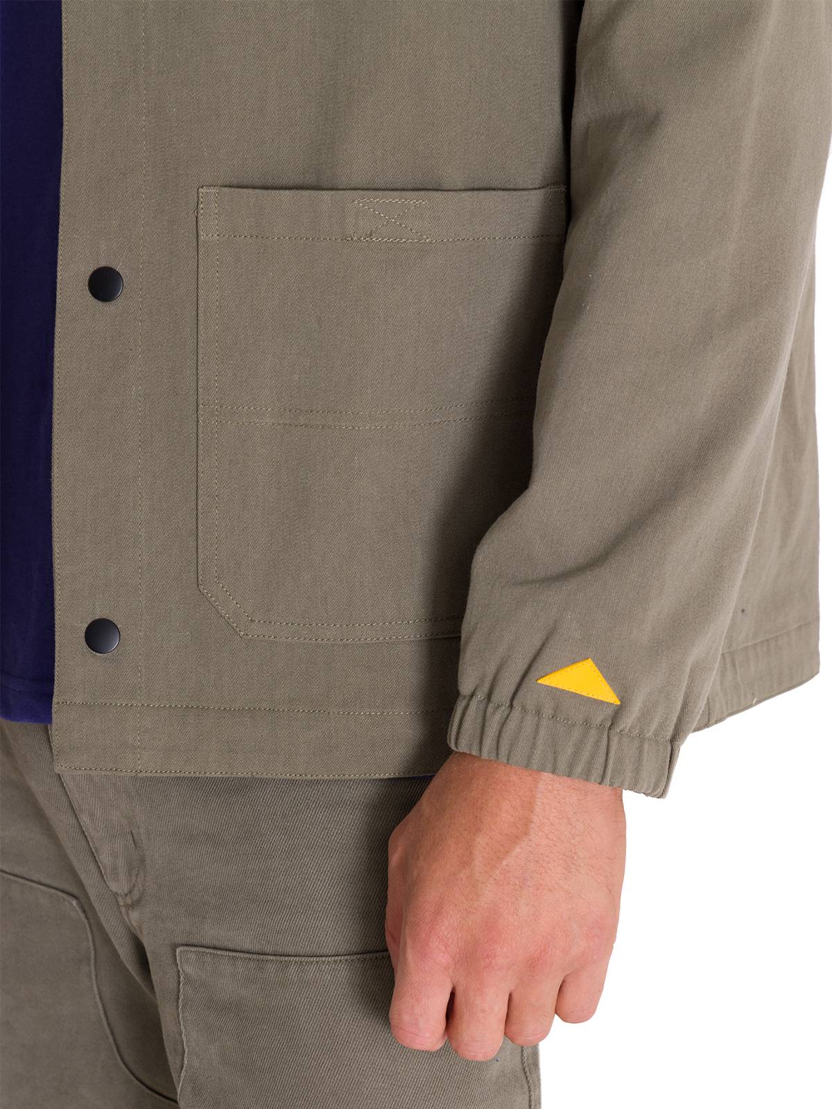 Chaqueta Manga Larga Hombre SNAP FRONT COACH Oliva Cat