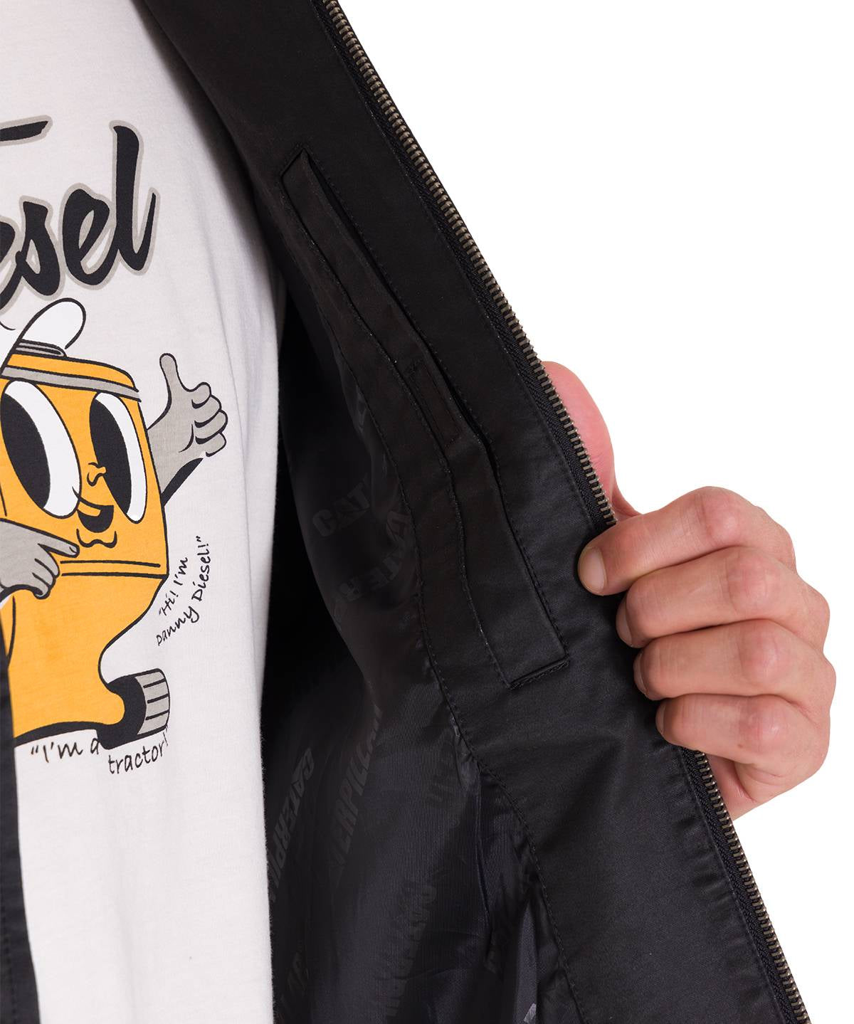 Chaqueta Manga Larga Hombre WAXED CHORE Negra Cat