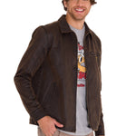 Chaqueta Manga Larga Hombre WAXED CHORE Café Oscura Cat