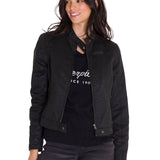 Chaqueta Manga Larga Casual Mujer WAXED MOTO Negra Cat